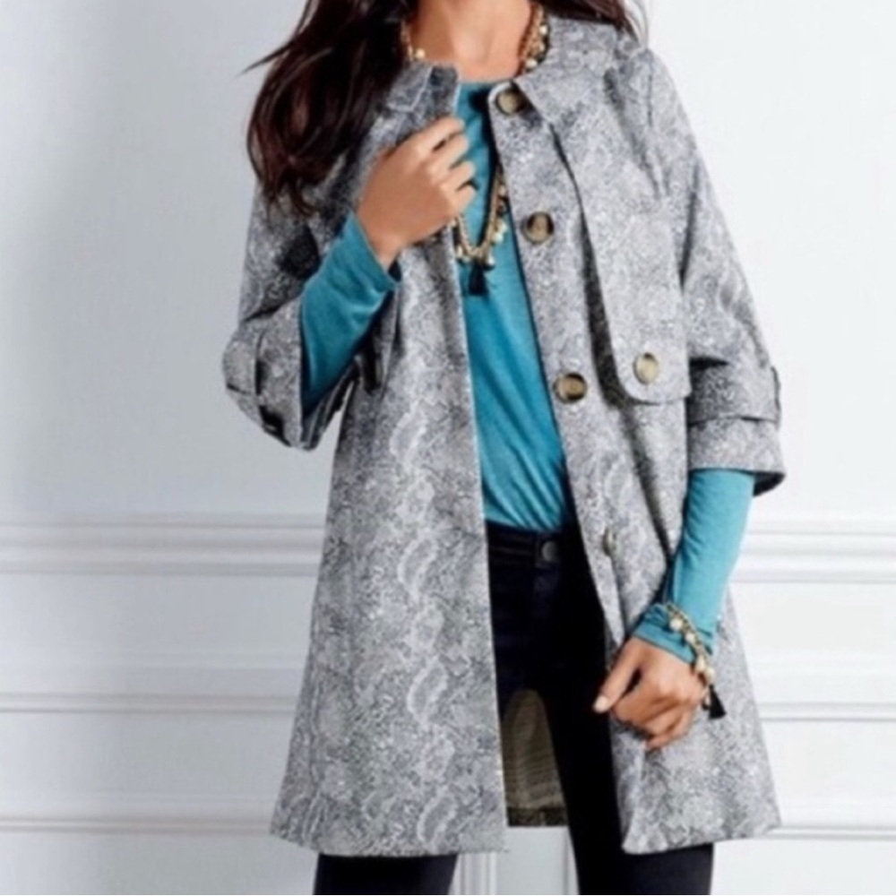 Cabi Camille Grant snake print jacket #3134